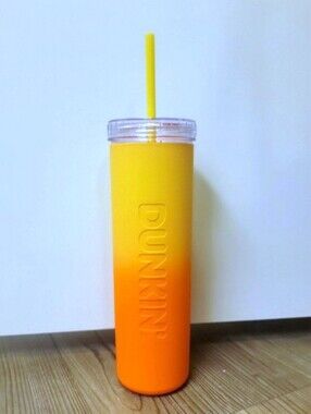 NWT Dunkin Donuts Tumbler With Straw